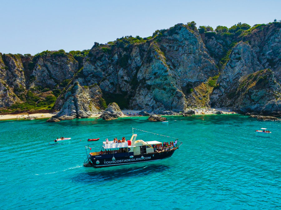 Capo Vaticano in barca